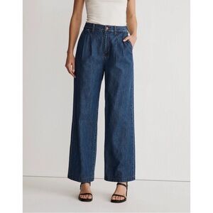Madewell Blue Flare Wide Leg Jeans